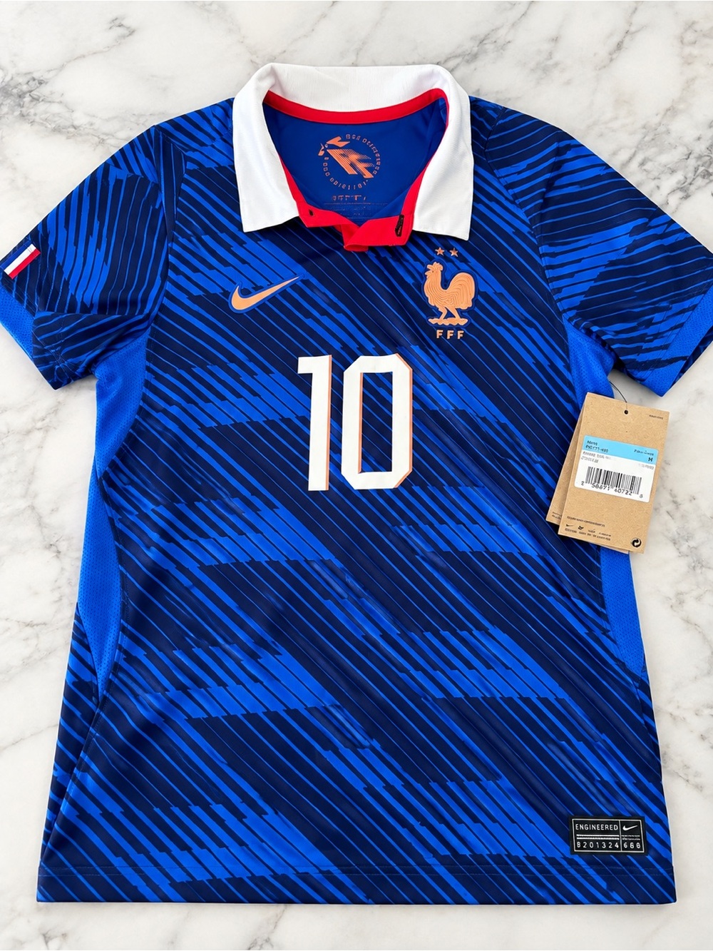 Nike Youth France National Team Soccer Jersey - Blue & White Accents